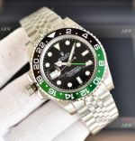 The new 2023 Replica Rolex Destro GMT-Master ii Jubilee 40mm watch Sprite Ceramic Bezel